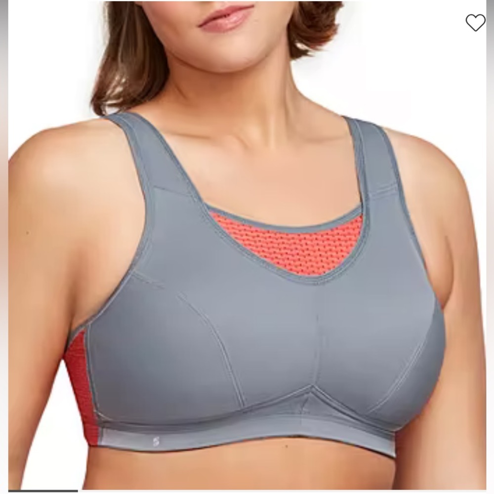 Glamorise No-Bounce Cami Elite Wire-Free Sports Bra Sz 34D